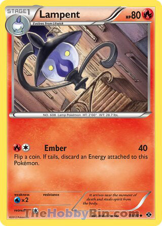 Lampent #19/99 Uncommon - Next Destinies Pokemon card