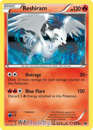 Reshiram Next Destinies Rare #21/99