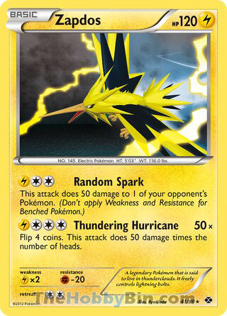 Zapdos Next Destinies Holo Rare #41/99