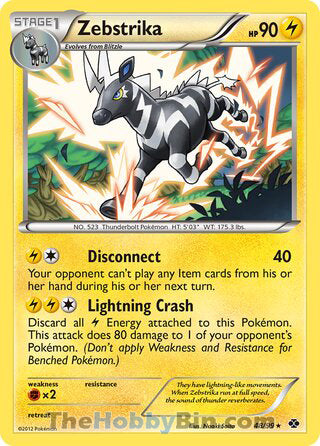 Zebstrika #48/99 Rare - Next Destinies Pokemon card