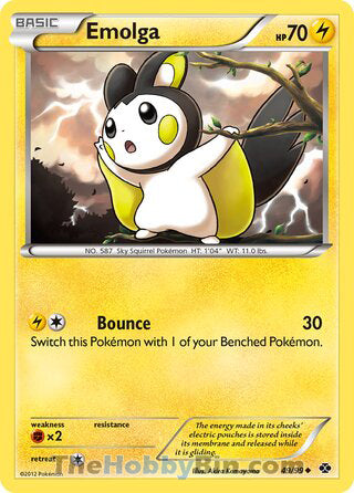 Emolga #49/99 Uncommon - Next Destinies Pokemon card