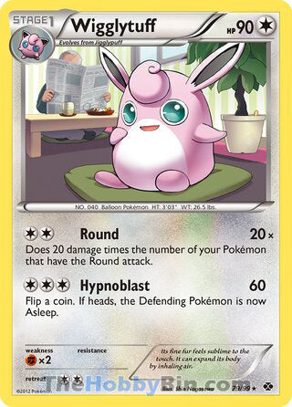 Wigglytuff Next Destinies Rare #79/99