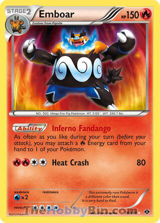 Emboar Next Destinies Secret Rare #100/99