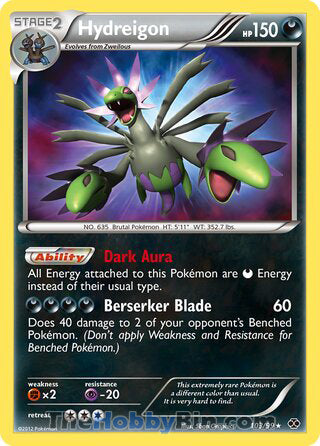 Hydreigon #103/99 Secret Rare - Next Destinies Pokemon card