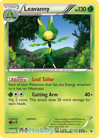 0003 Leavanny Holo Rare Noble Victories