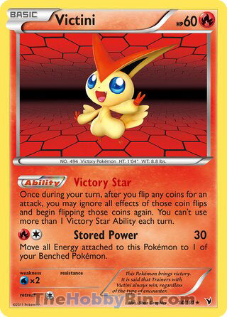 Victini Noble Victories Holo Rare #14/101