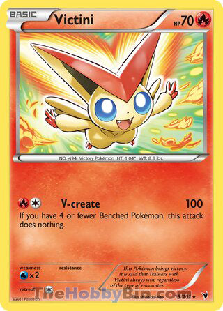 Victini Noble Victories Holo Rare #15/101