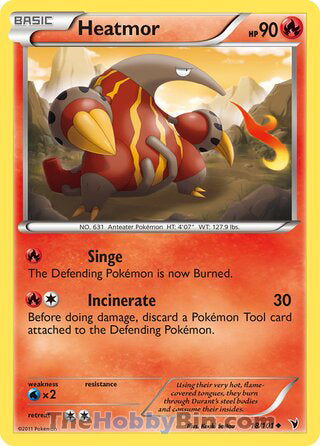 Heatmor #18/101 Uncommon - Noble Victories Pokemon card