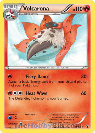 Volcarona Noble Victories Rare #21/101