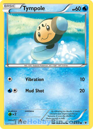 Tympole #22/101 Common - Noble Victories Pokemon card