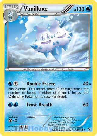 Vanilluxe Noble Victories Rare #29/101