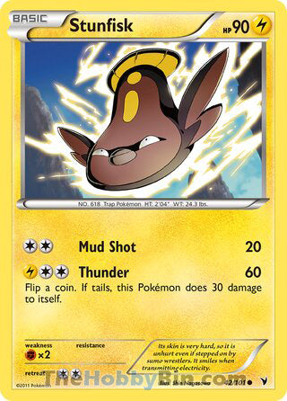 Stunfisk #42/101 Common - Noble Victories Pokemon card