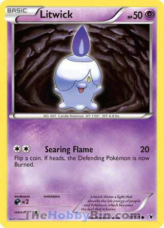 Litwick #57/101 Common - Noble Victories Pokemon card