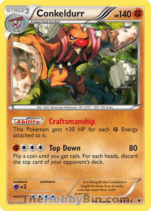 0064 Conkeldurr Holo Rare Noble Victories