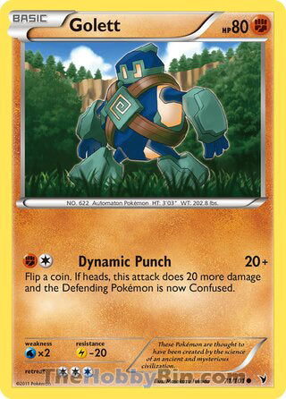 Golett #71/101 Common - Noble Victories Pokemon card