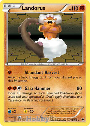 0074 Landorus Holo Rare Noble Victories