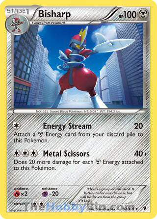 Bisharp #82/101 Holo Rare - Noble Victories Pokemon card