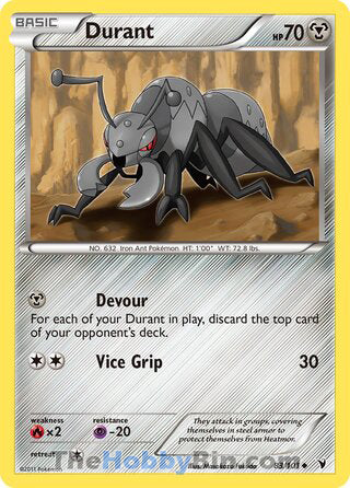 Durant #83/101 Uncommon - Noble Victories Pokemon card
