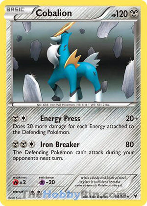 0084 Cobalion Holo Rare Noble Victories