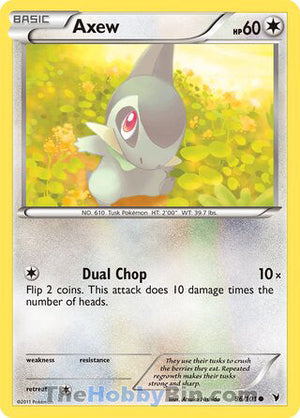 0086 Axew Common Noble Victories