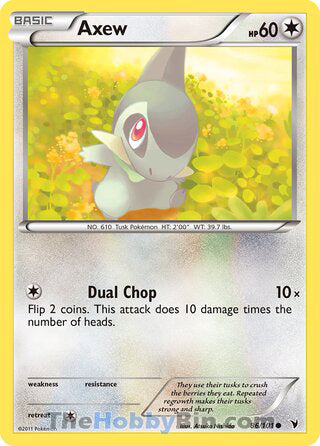 0086 Axew Common Noble Victories