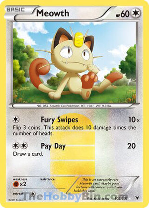 0102 Meowth Secret Rare Noble Victories