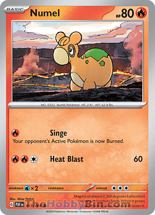 Numel Paldean Fates Common #011/091