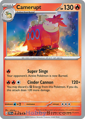 0012 Camerupt Uncommon Paldean Fates