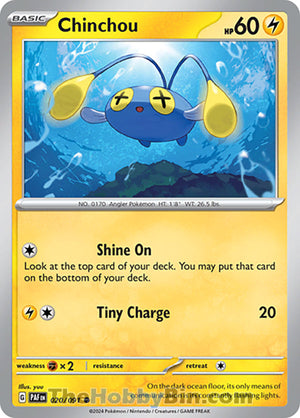 0020 Chinchou Common Paldean Fates