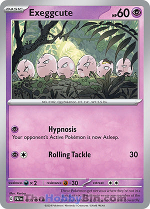 0023 Exeggcute Common Paldean Fates