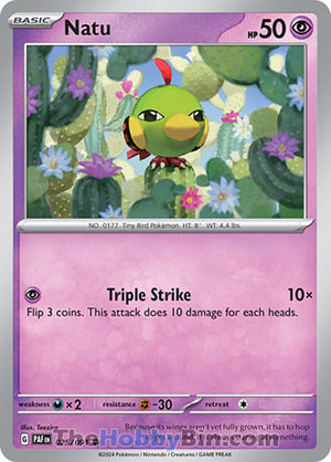 0025 Natu Common Paldean Fates