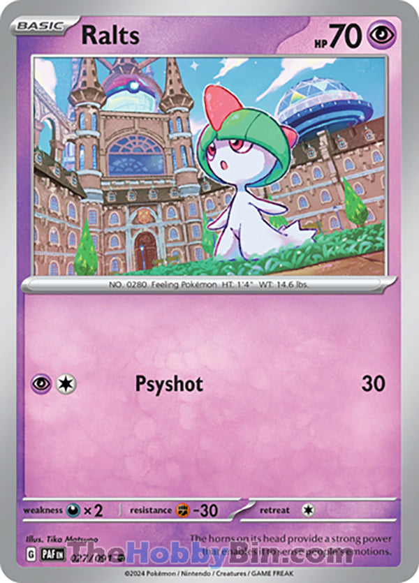 0027 Ralts Common Paldean Fates