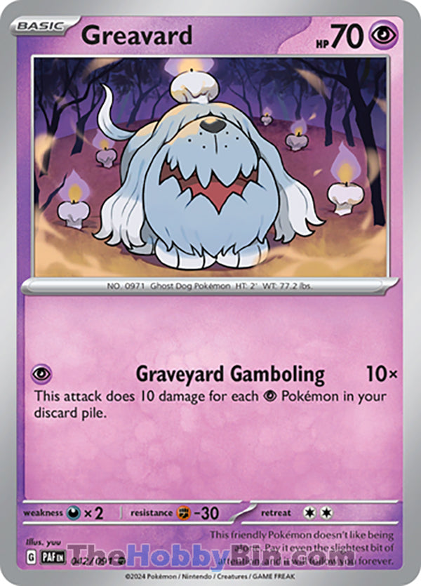 0042 Greavard Common Paldean Fates