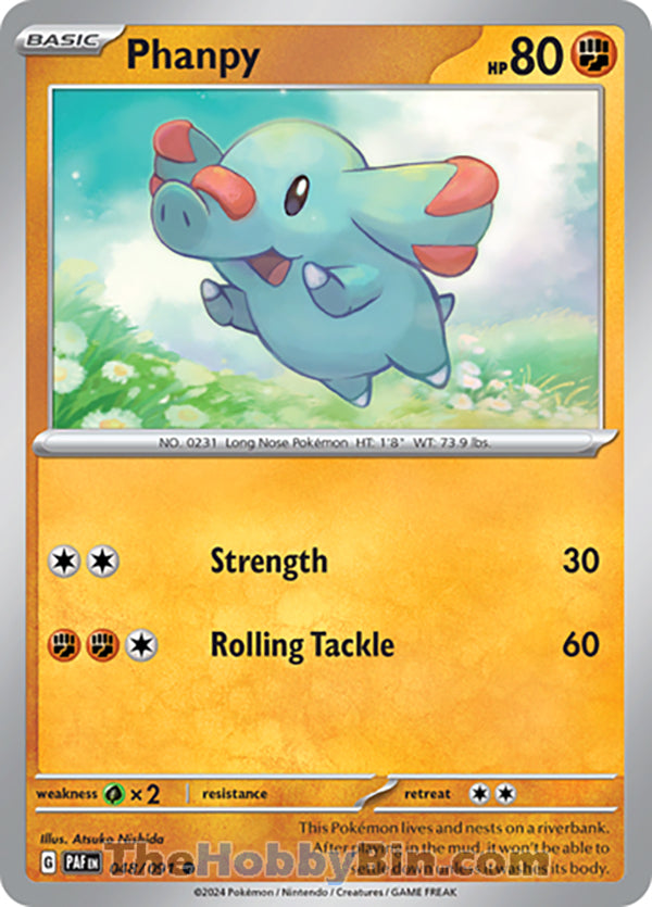 Phanpy Paldean Fates Common #048/091