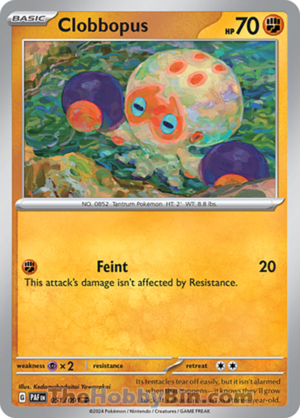 Clobbopus #051/091 Common - Paldean Fates Pokemon card