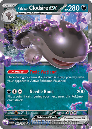 0059 Paldean Clodsire ex Double Rare Paldean Fates