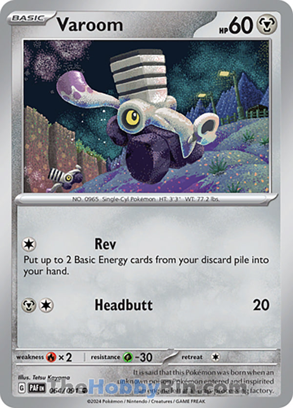 Varoom #064/091 Common - Paldean Fates Pokemon card