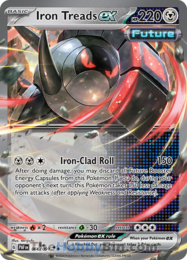 0066 Iron Treads ex Double Rare Paldean Fates