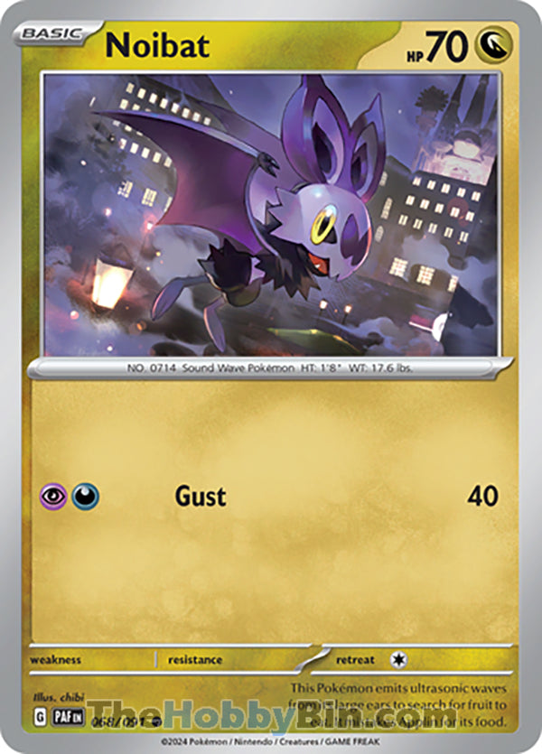 Noibat #068/091 Common - Paldean Fates Pokemon card