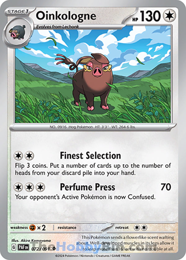 Oinkologne #072/091 Uncommon - Paldean Fates Pokemon card