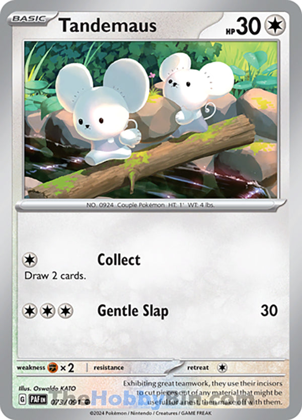 Tandemaus #073/091 Common - Paldean Fates Pokemon card