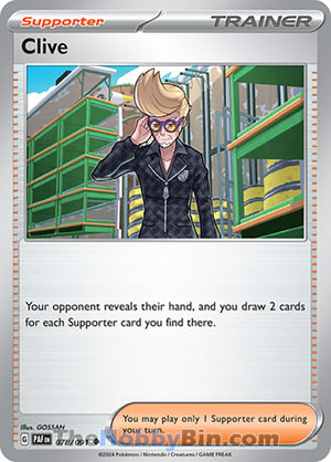 0078 Clive Uncommon Paldean Fates