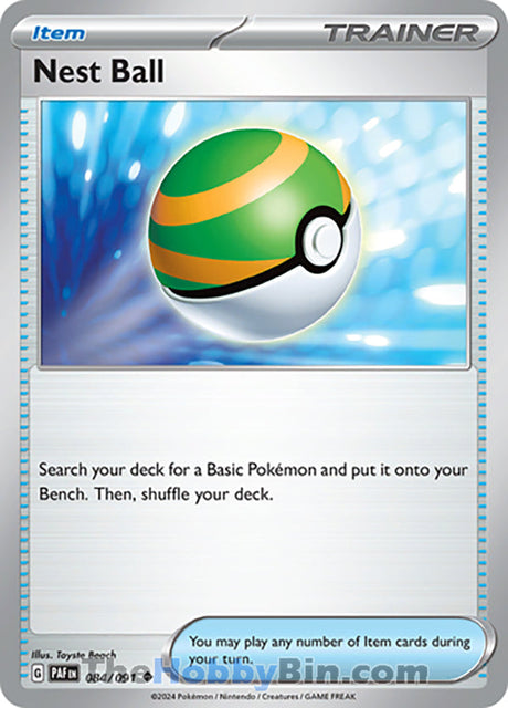 Nest Ball Paldean Fates Uncommon #084/091