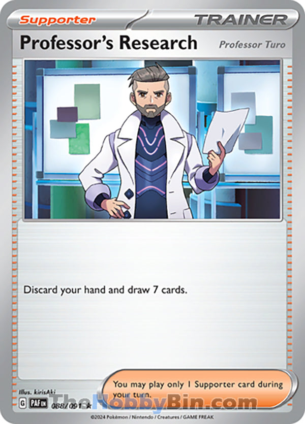 Professor's Research #088/091 Rare - Paldean Fates Pokemon card