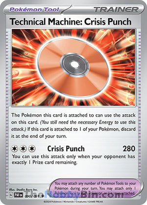 0090 Technical Machine: Crisis Punch Uncommon Paldean Fates