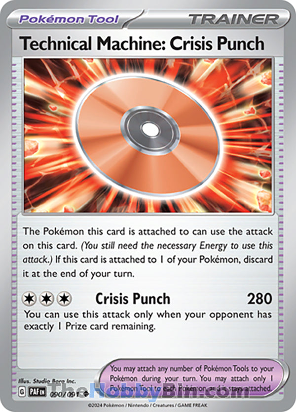 Technical Machine: Crisis Punch Paldean Fates Uncommon #090/091