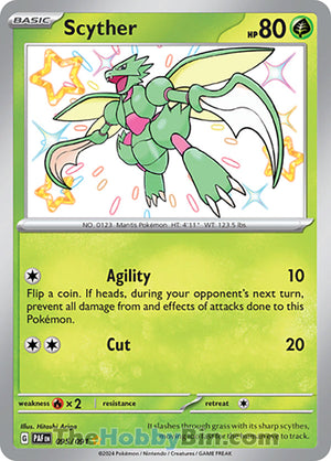 0095 Scyther Shiny Rare Paldean Fates