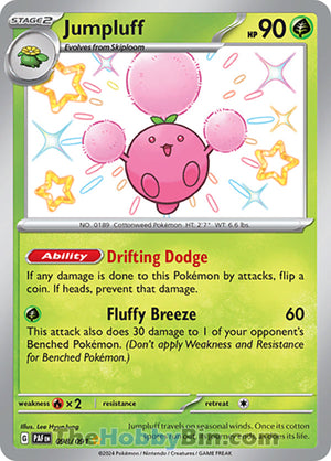 0098 Jumpluff Shiny Rare Paldean Fates
