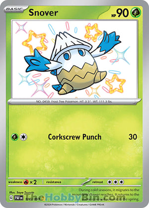 0100 Snover Shiny Rare Paldean Fates