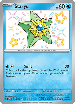 0118 Staryu Shiny Rare Paldean Fates